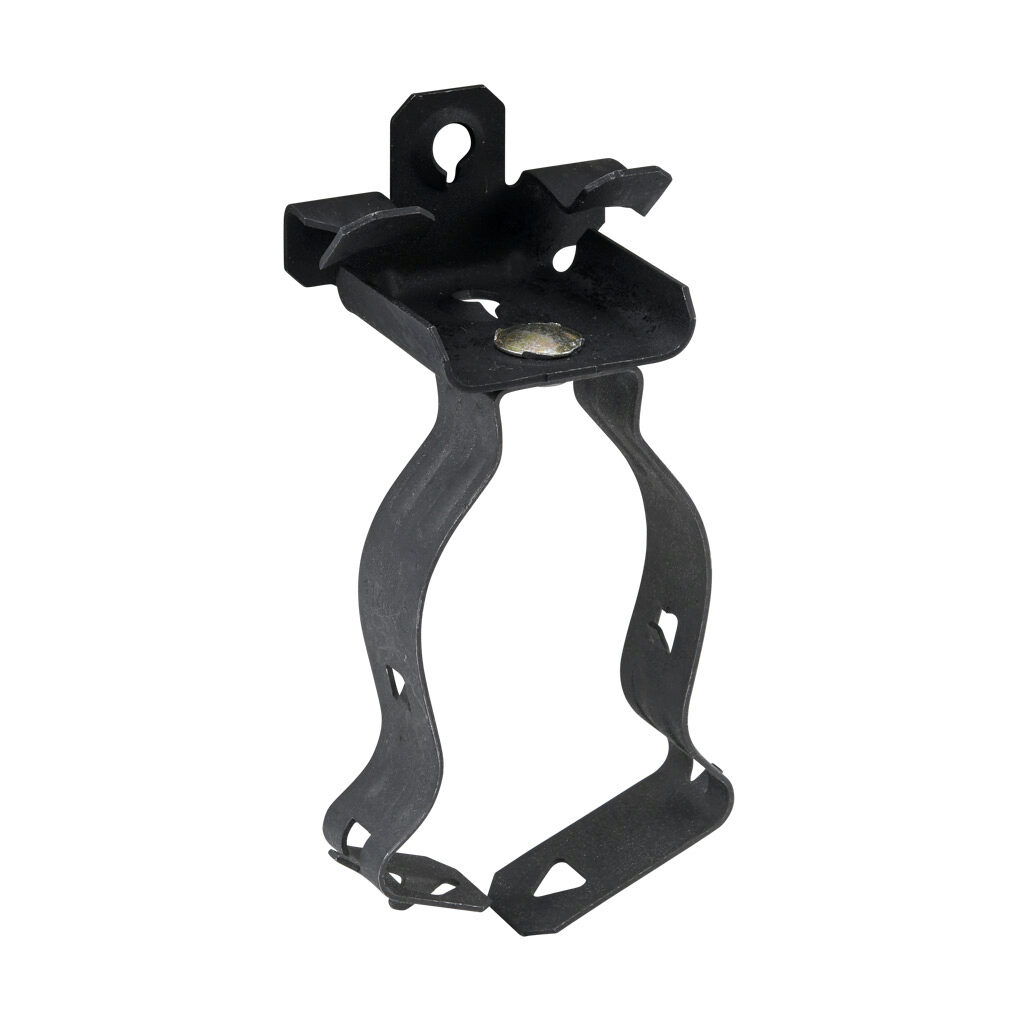 BC18KC114 - Minerallac hammer-on beam clamp conduit hanger assembly, spring clip, bottom mount, 75 lbs, UL Type UL 2239. Package of 100. For use with 1/8 to 1/4in flanges and 1-1/4in conduit.