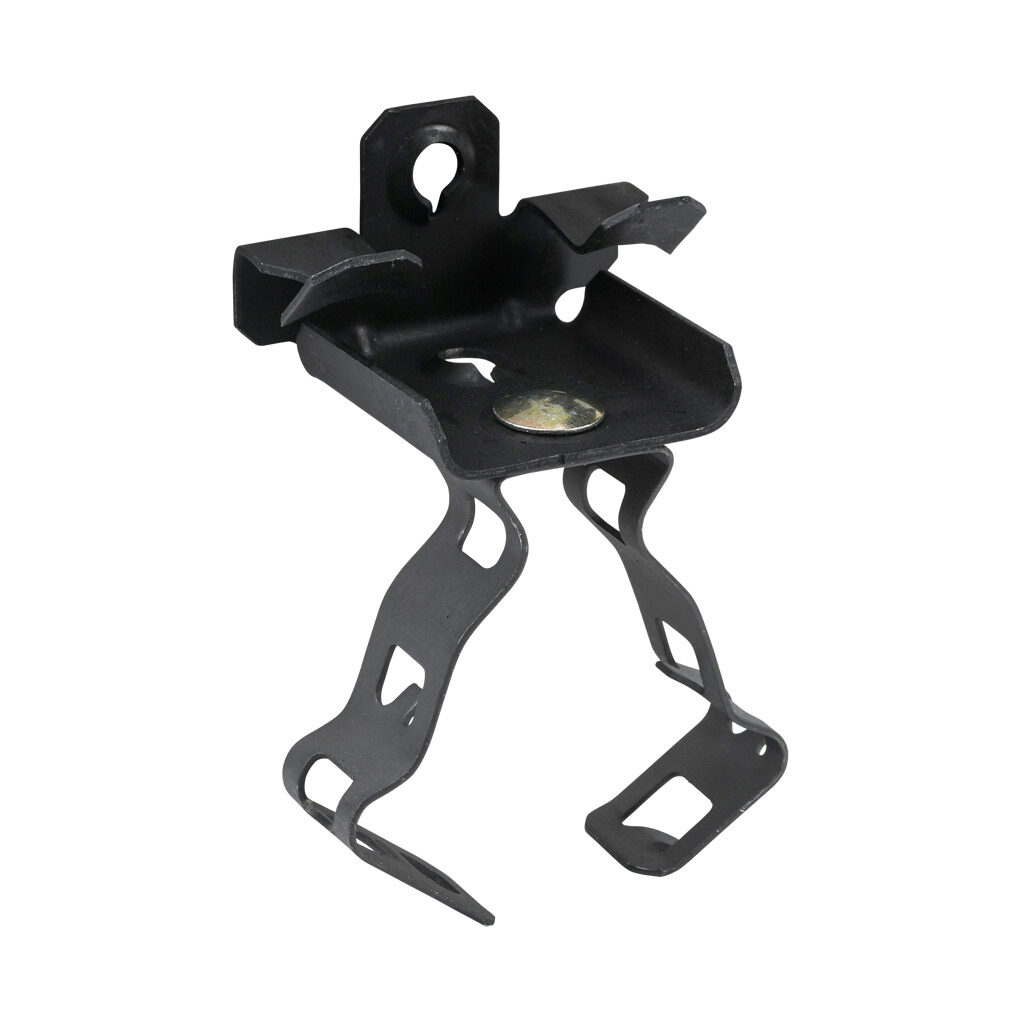 BC18KC1234 - Minerallac hammer-on beam clamp conduit hanger assembly, spring clip, bottom mount, 75 lbs, UL Type UL 2239. Package of 100. For use with 1/8 to 1/4in flanges and 1/2 or 3/4in conduit.