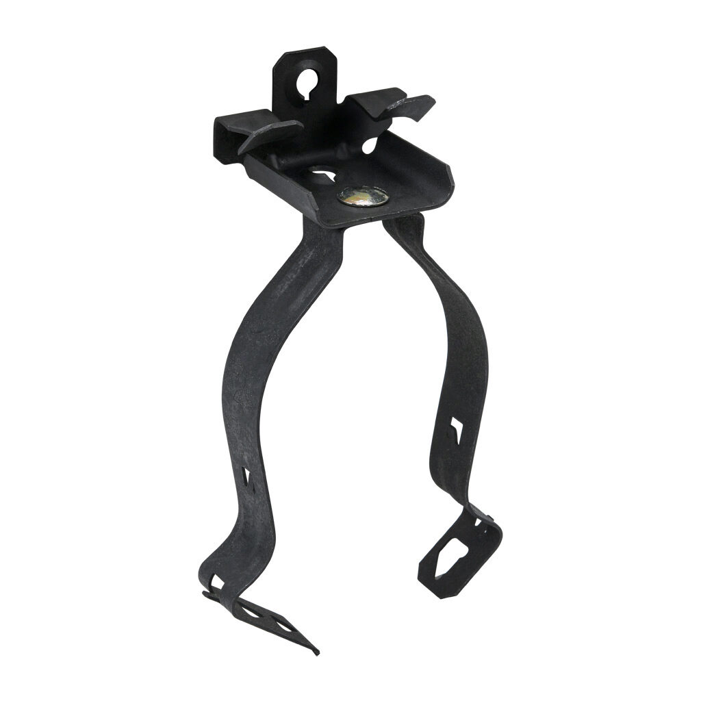 BC18KC2 - Minerallac hammer-on beam clamp conduit hanger assembly, spring clip, bottom mount, 75 lbs, UL Type UL 2239. Package of 100. For use with 1/8 to 1/4in flanges and 2in conduit.