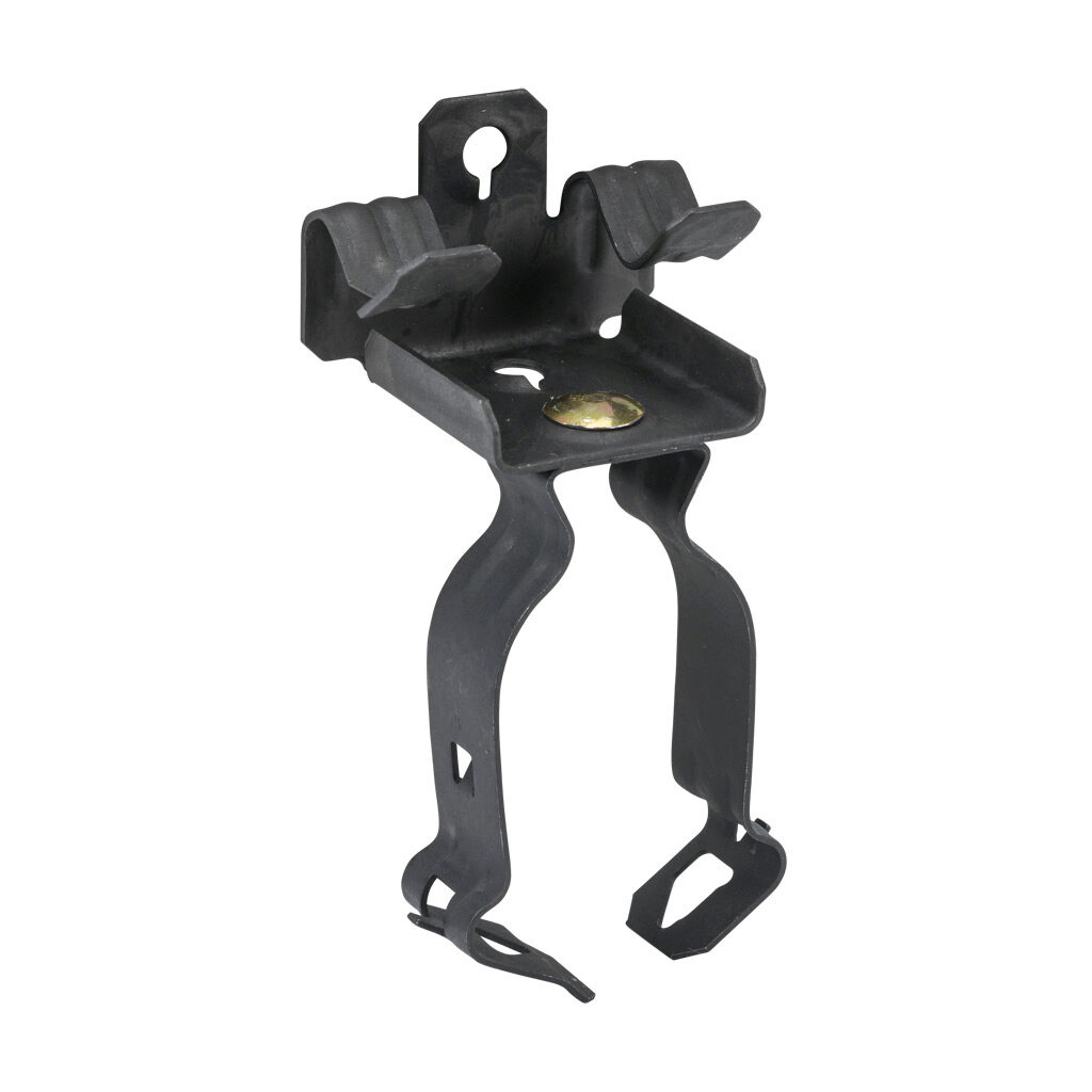 BC516KC1 - Minerallac hammer-on beam clamp conduit hanger assembly, spring clip, bottom mount, 75 lbs, UL Type UL 2239. Package of 100. For use with 5/16 to 1/2in flanges and 1in conduit.