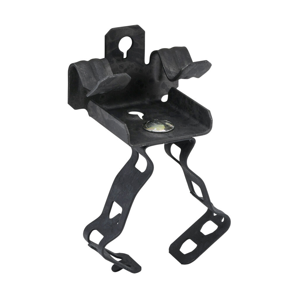 BC516KC1234 - Minerallac hammer-on beam clamp conduit hanger assembly, spring clip, bottom mount, 75 lbs, UL Type UL 2239. Package of 100. For use with 5/16 to 1/2in flanges and 1/2 or 3/4in conduit.