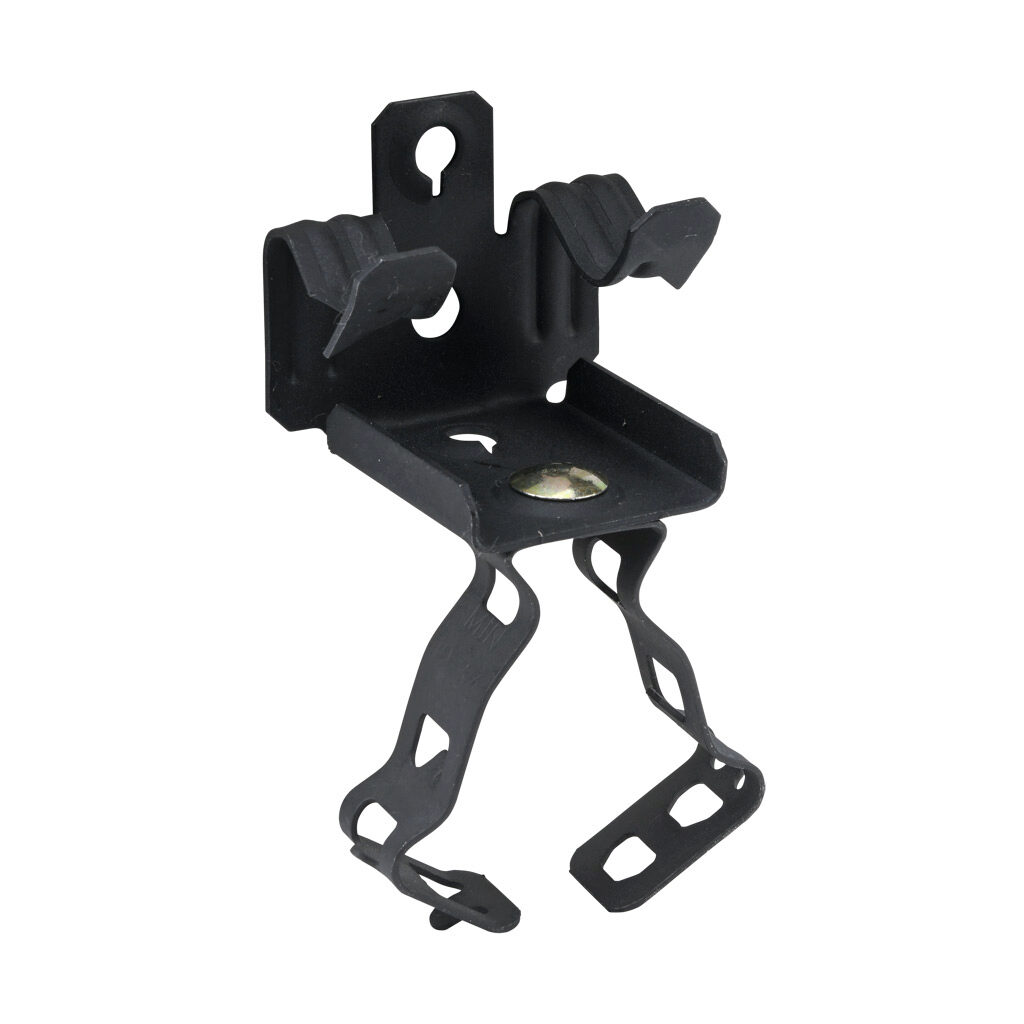 BC916KC1234 - Minerallac hammer-on beam clamp conduit hanger assembly, spring clip, bottom mount, 75 lbs, UL Type UL 2239. Package of 100. For use with 9/16 to 3/4in flanges and 1/2 or 3/4in conduit.