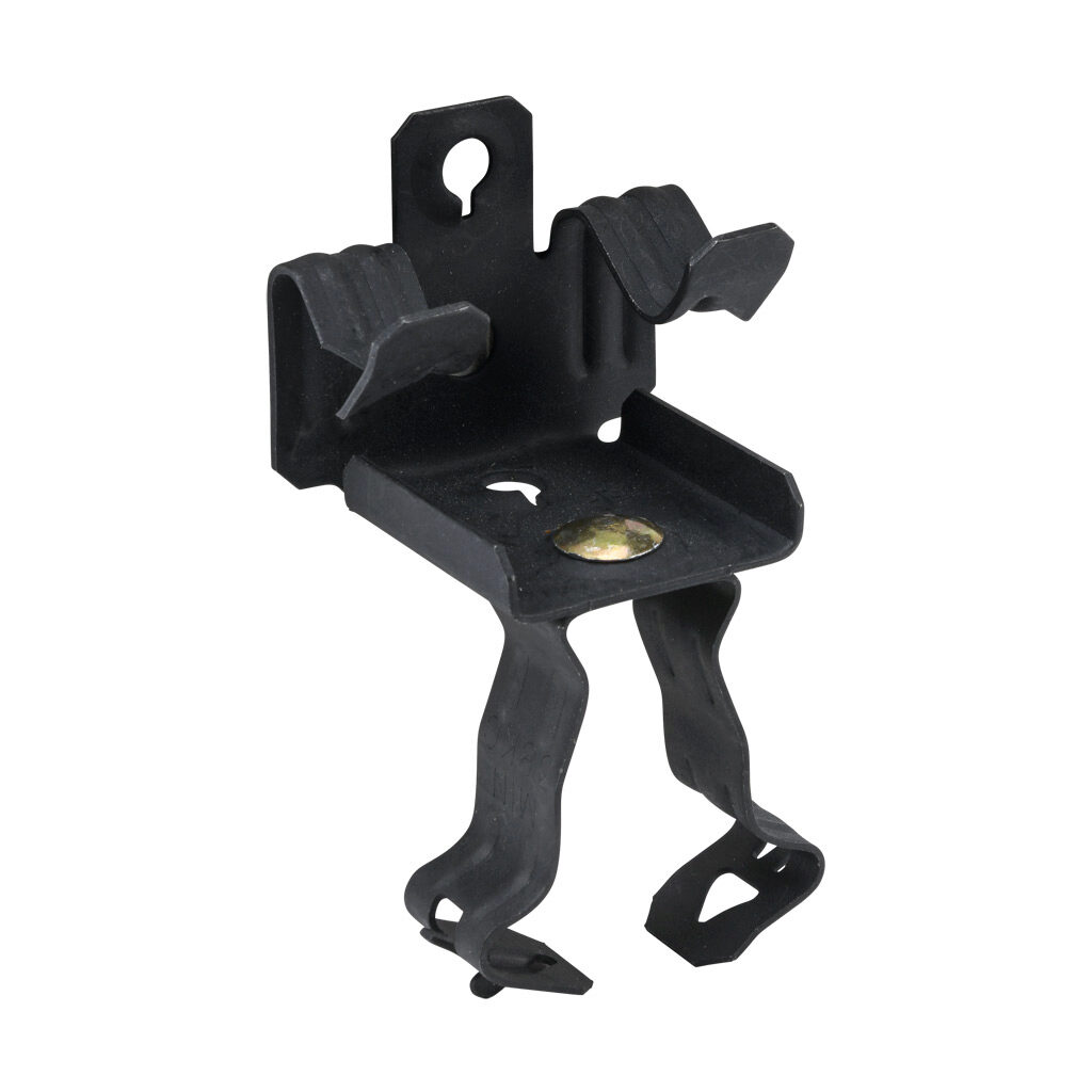 BC916KC38 - Minerallac hammer-on beam clamp conduit hanger assembly, spring clip, bottom mount, 75 lbs, UL Type UL 2239. Package of 100. For use with 9/16 to 3/4in flanges and 3/8in conduit.