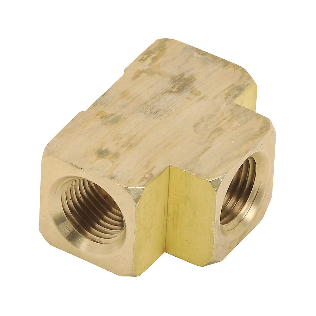 BFFT-12N - NITRA pneumatic threaded fitting, tee, brass body, brass threads, (3) 1/2in female NPT connection(s). Package of 2.