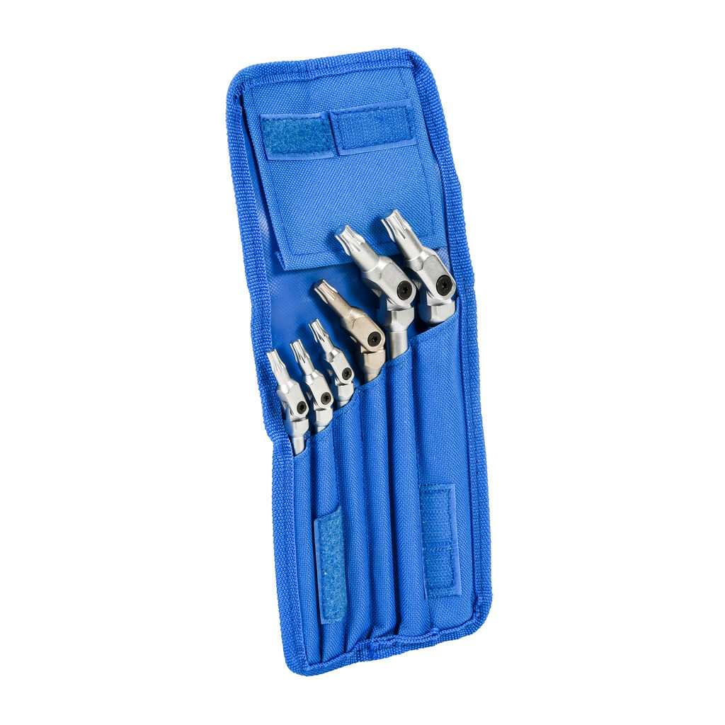 BH00015 - Bondhus HEX-PRO pivot head wrench set, Torx, 6 pieces, heat-treated steel, 270 degree rotating arm.
