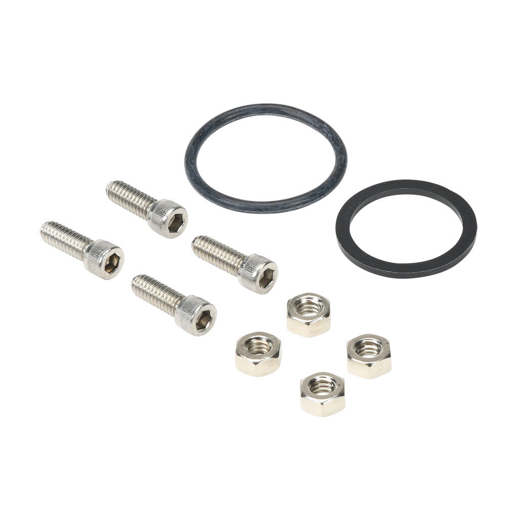 BK-9750 - CITO short outlet mounting kit, for use with CITO StackFlow valves, includes (4) 1/4-20x3/4 SHCS, (4) 1/4-20 nuts, (1) O-ring and (1) retainer. Retainer required for StackShort valves only.