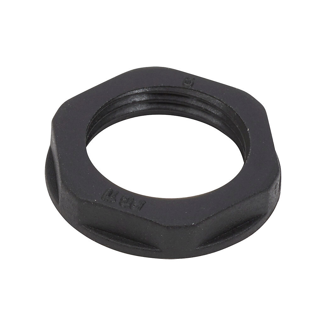 BL-23 - Bimed hex nut, PG11 thread type, polyamide, black. Package of 5.