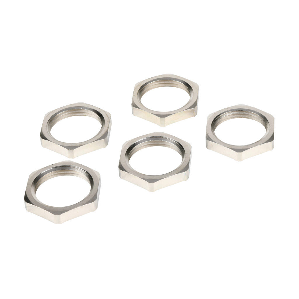 BNEL-04 - Bimed EMC hex nut, 1in NPT thread type, nickel-plated brass. Package of 5.