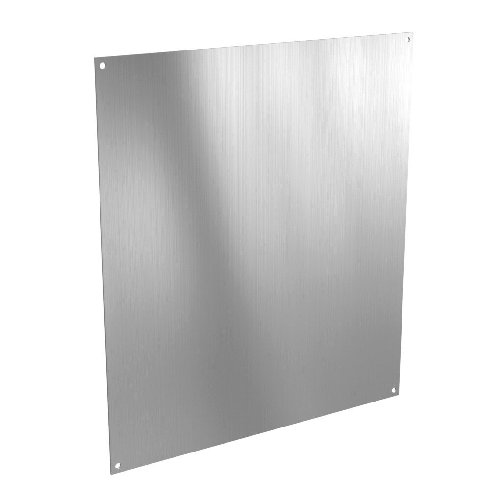 BP1816AL - Stahlin subpanel, 3003-H14 aluminum. For use with 18x16 (HxW) DSx181610xx Diamond Shield series, Jx1816xx and WH-J1816HPL J/JW/Fatboy series and RJx1816xx RJ/RJW series enclosures.