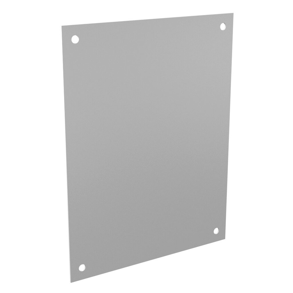 BP2016CS - Stahlin subpanel, carbon steel, white, powder coat finish. For use with N201612HWT and NW201610HWT enclosures.