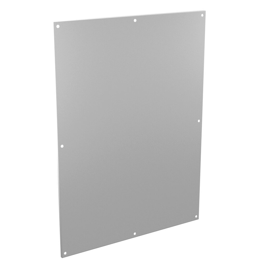 BP4836CS - Stahlin subpanel, carbon steel, white, powder coat finish. For use with N483612HWT, N483616HWT and NW483612HWT enclosures.