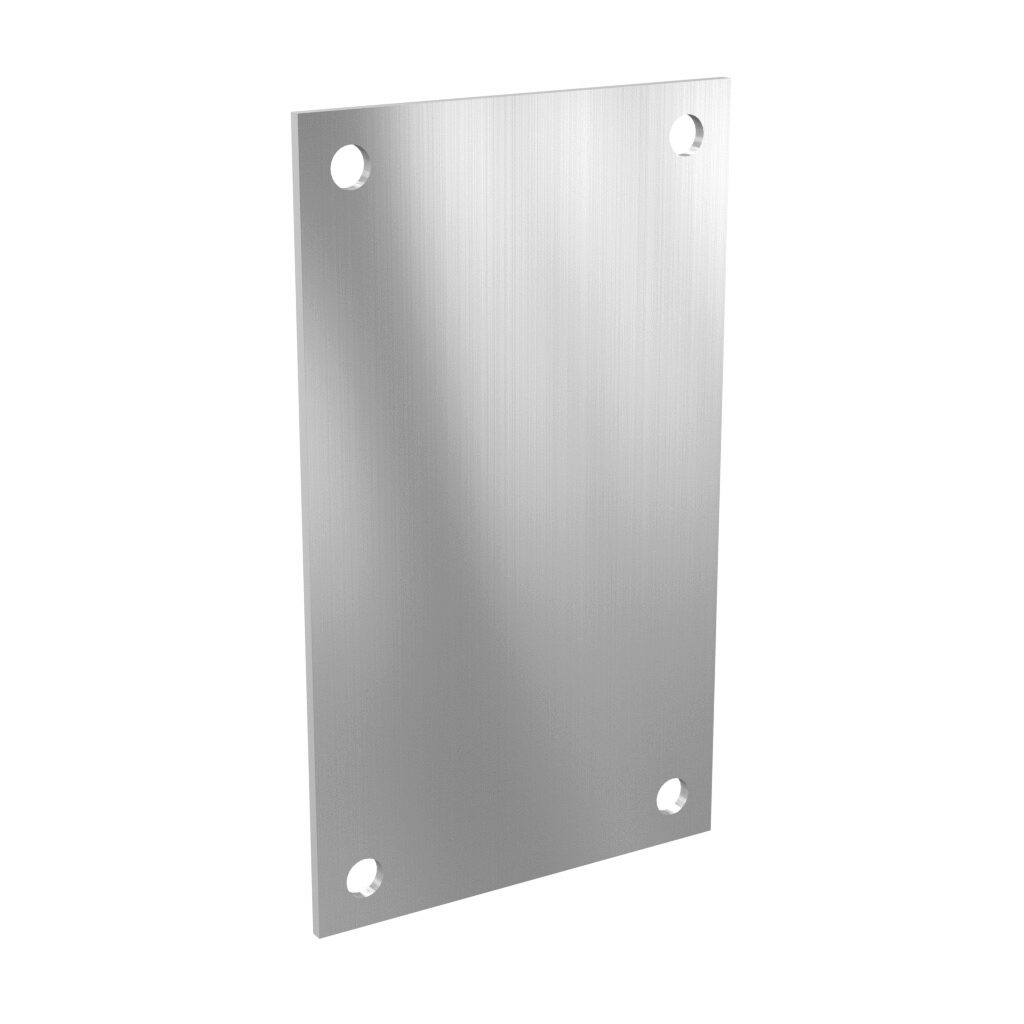 BP64AL - Stahlin subpanel, 3003-H14 aluminum. For use with 6x4 (HxW) Jx604xx J/JW series and RJ604xx RJ series enclosures.