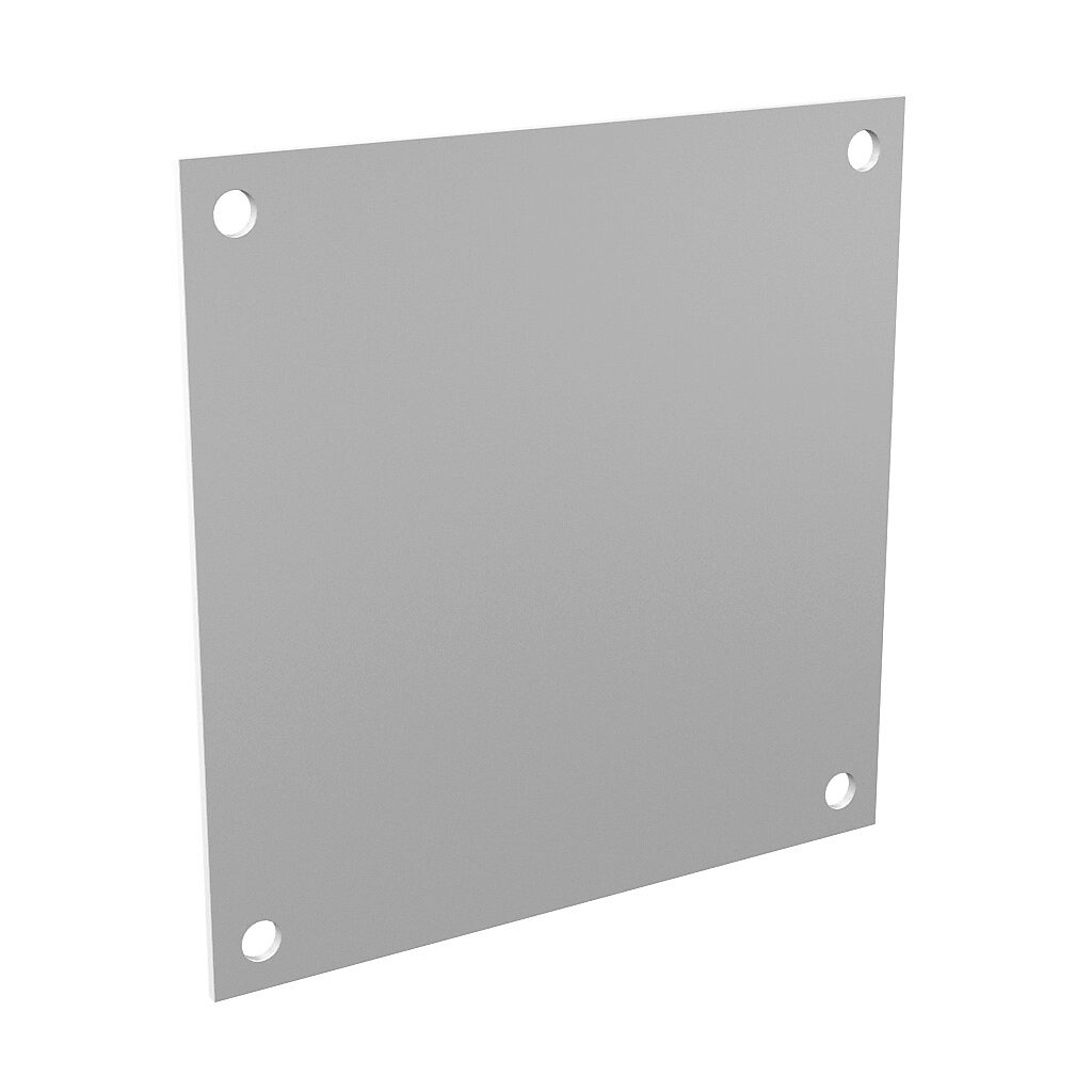 BP66CS - Stahlin subpanel, carbon steel, white, powder coat finish. For use with 6x6/7x7 (HxW) DSx60604xx Diamond Shield series, Jx606xx J/JW series, RJx606xx RJ/RJW series, CL707xx Classic series and F4PBW pushbutton enclosures.