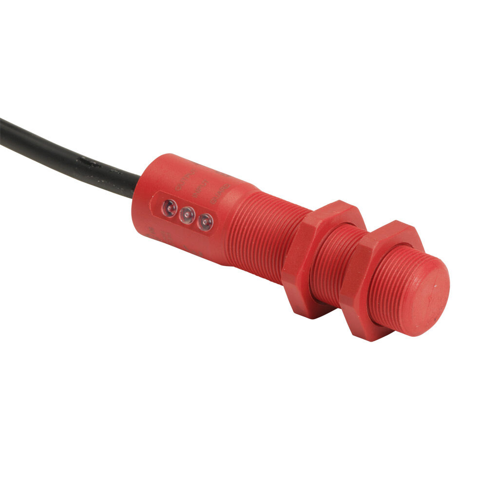 BPZ-U-410101 - IDEM Z-Range safety switch set, non-contact uniquely coded RFID, (1) pair OSSD safety output(s), (1) status monitoring output(s), polyester housing, 18mm diameter x 73mm body, pigtail, 16.4ft/5m cable length.