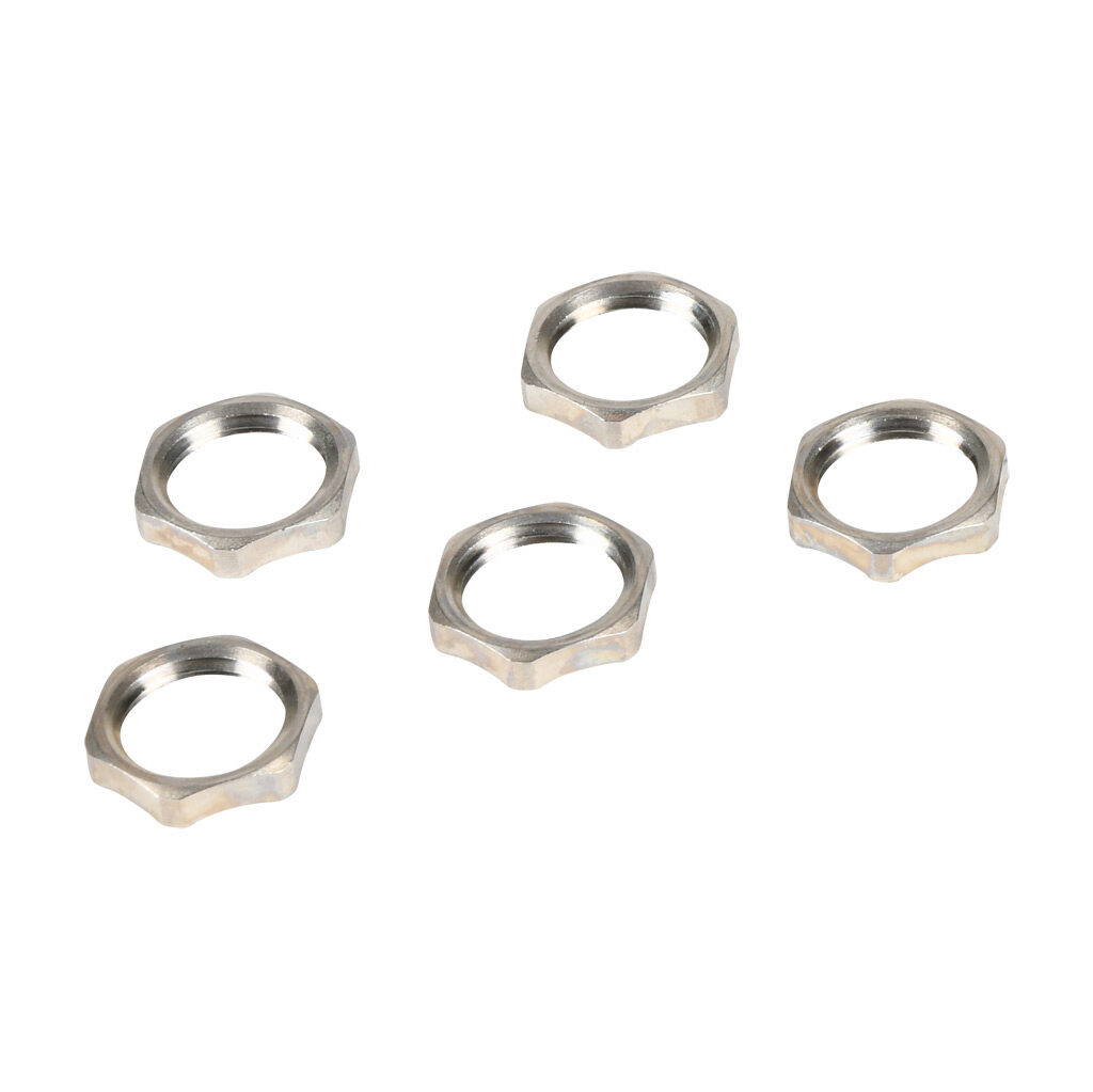 BSEL-01 - Bimed EMC hex nut, PG7 thread type, nickel-plated brass. Package of 5.
