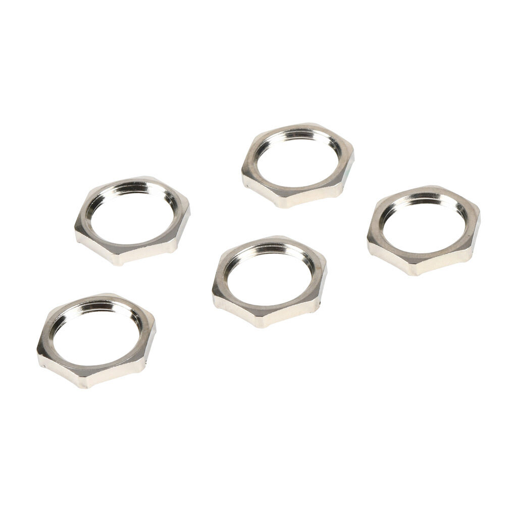 BSEL-02 - Bimed EMC hex nut, PG9 thread type, nickel-plated brass. Package of 5.