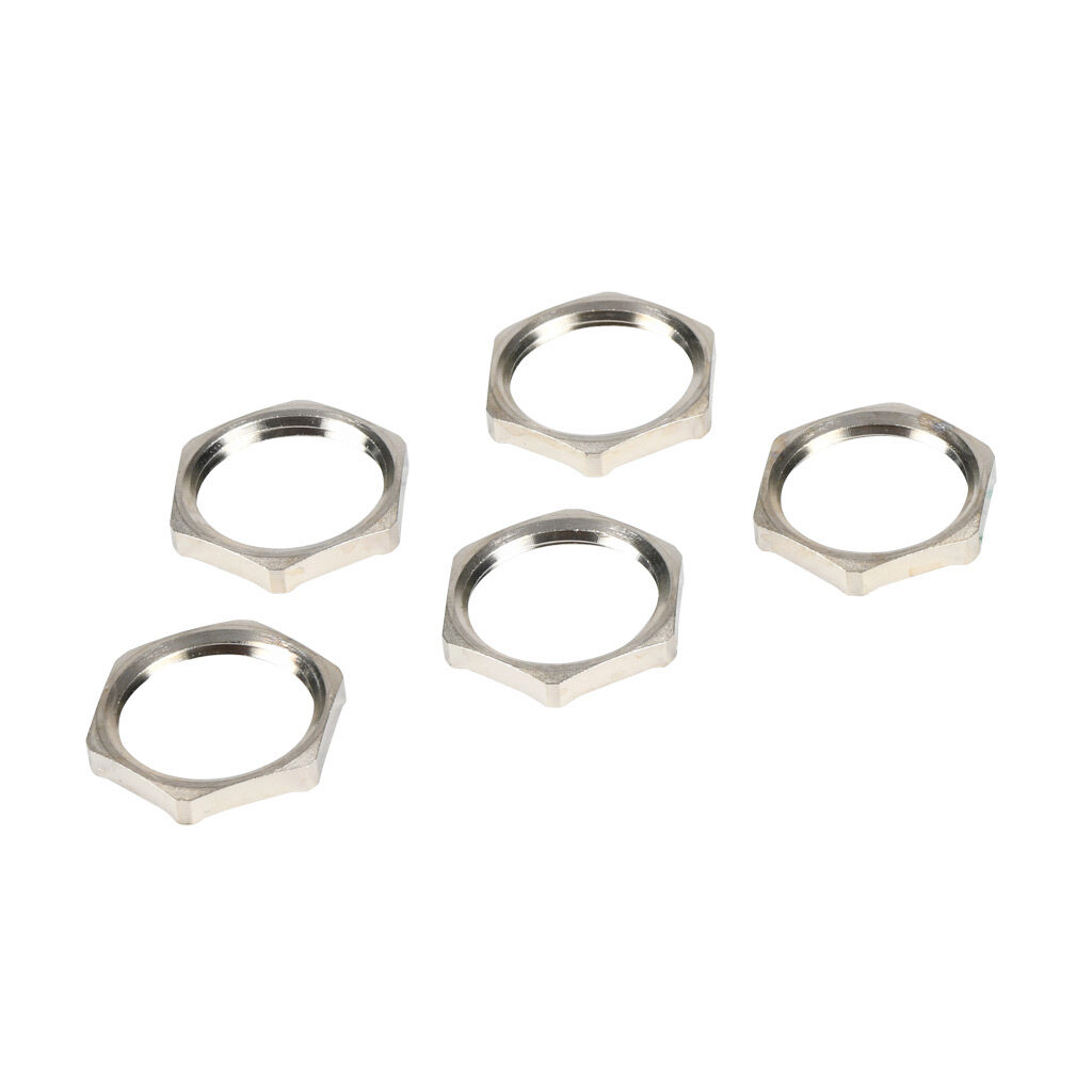 BSEL-03 - Bimed EMC hex nut, PG11 thread type, nickel-plated brass. Package of 5.
