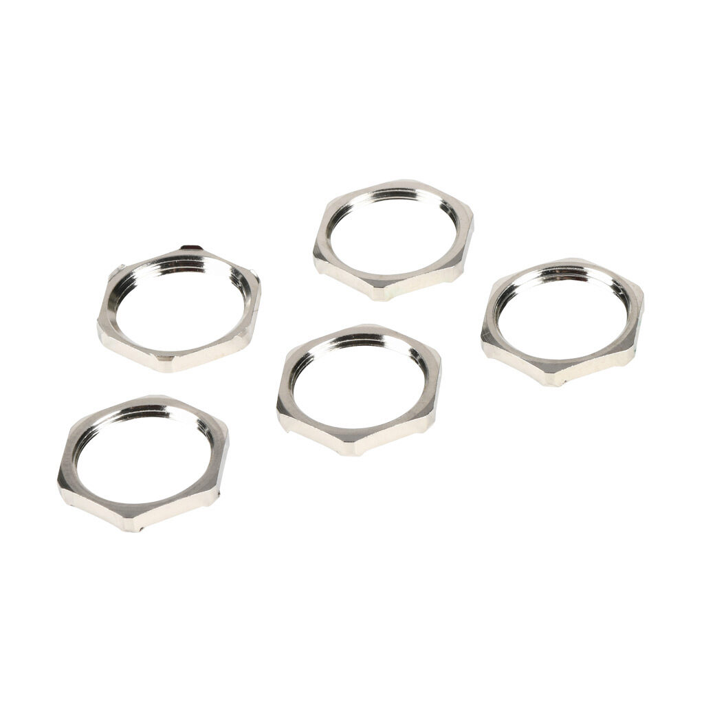 BSEL-04 - Bimed EMC hex nut, PG13.5 thread type, nickel-plated brass. Package of 5.
