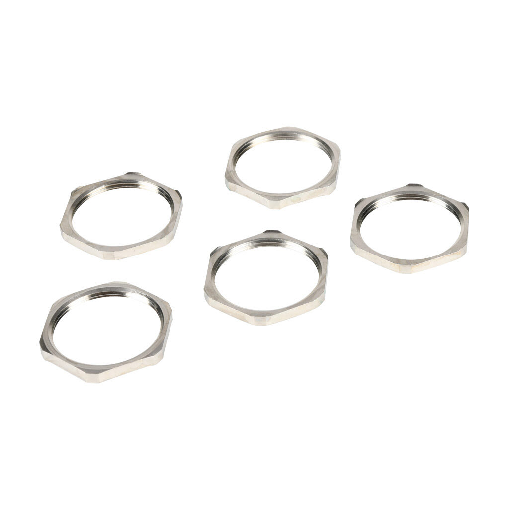 BSEL-07 - Bimed EMC hex nut, PG29 thread type, nickel-plated brass. Package of 5.