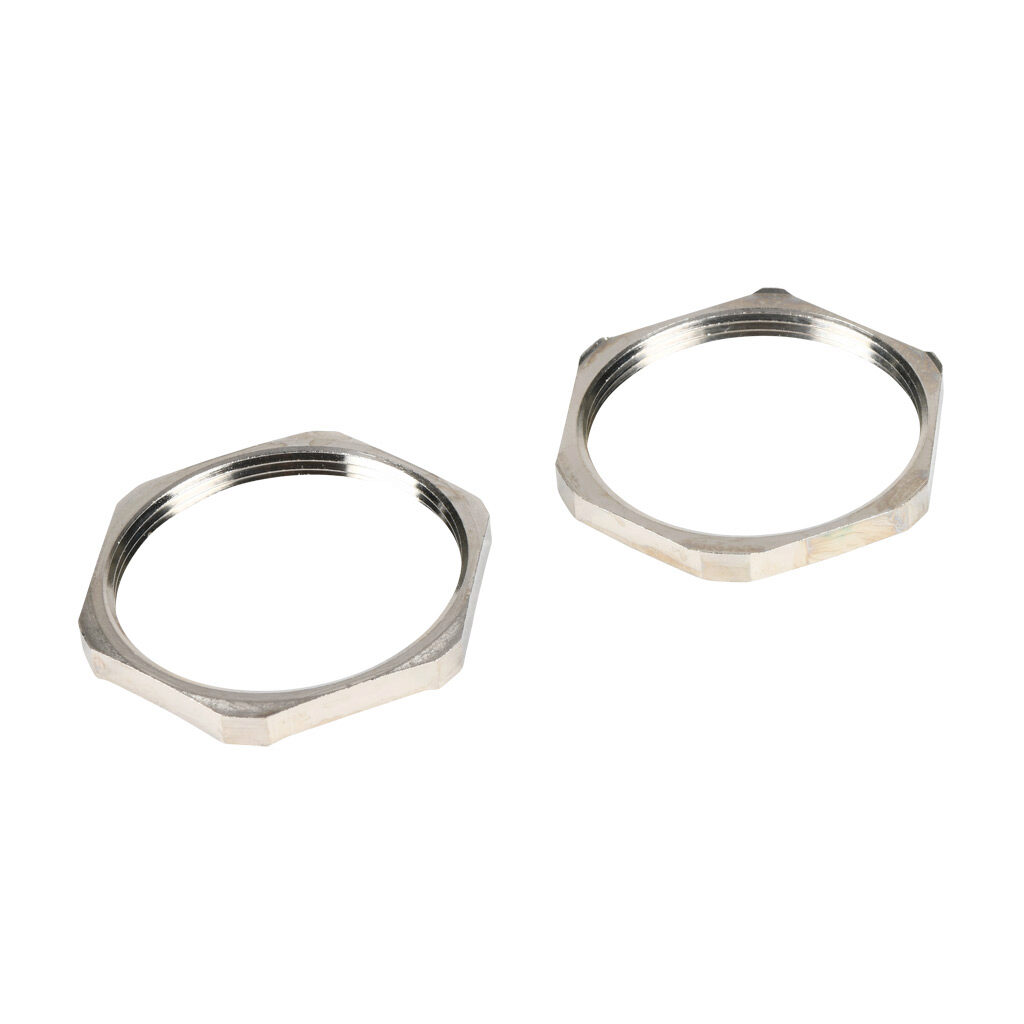 BSEL-08 - Bimed EMC hex nut, PG36 thread type, nickel-plated brass. Package of 2.