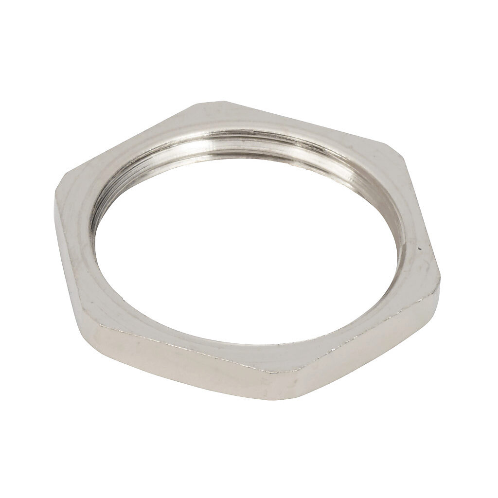 BSL-04 - Bimed hex nut, PG13.5 thread type, nickel-plated brass. Package of 5.