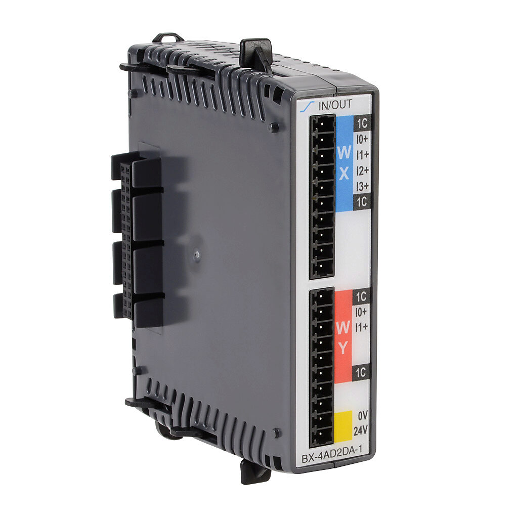 BX-4AD2DA-1 - BRX analog combo module, Input: 4-channel, current, 0-20 mA and 4-20 mA, Output: 2-channel, current, 0-20 mA and 4-20 mA.