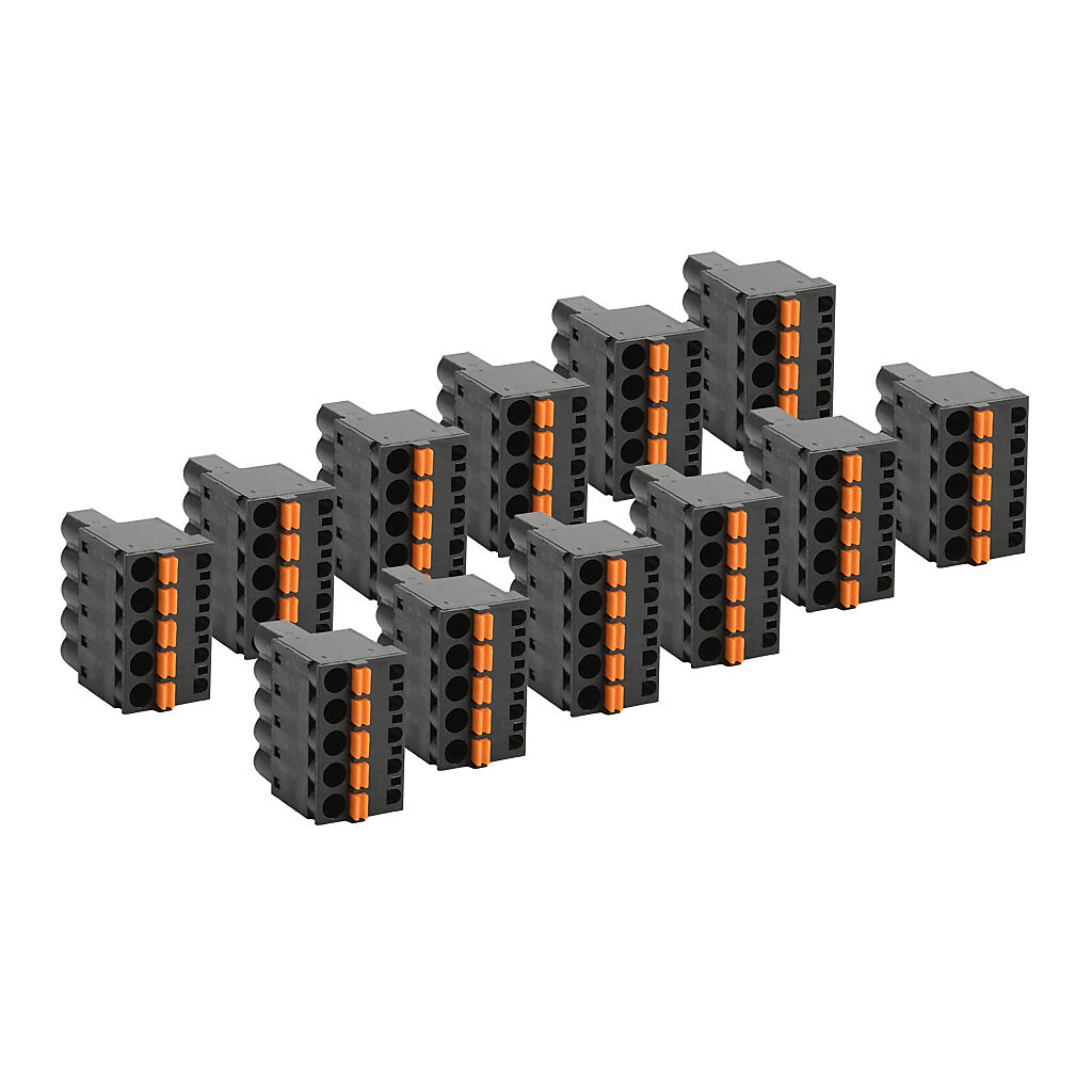 BX-RTB36-1 - BRX terminal blocks, 180-degree spring clamp. Package of 12. For use with BRX 36-point PLCs.