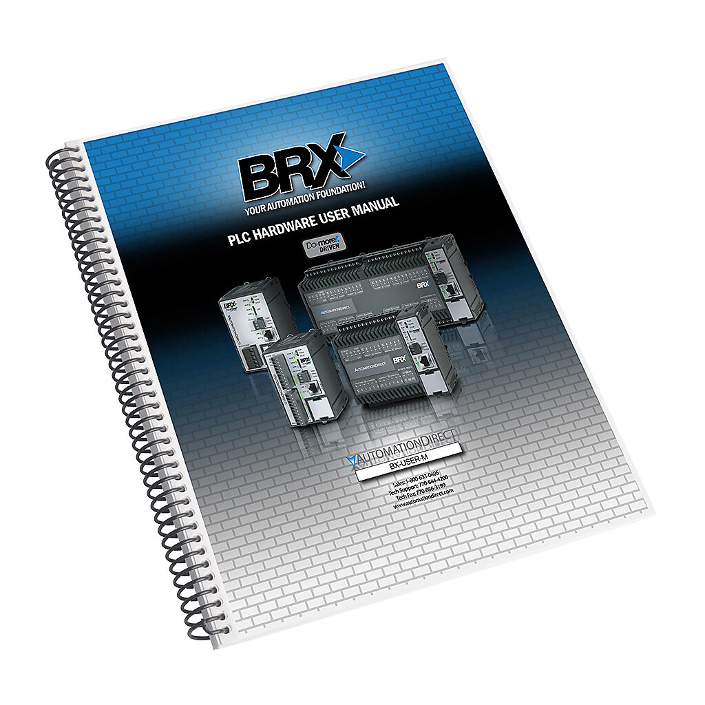 BX-USER-M - BRX user manual, free download only. For use with all BRX PLCs.