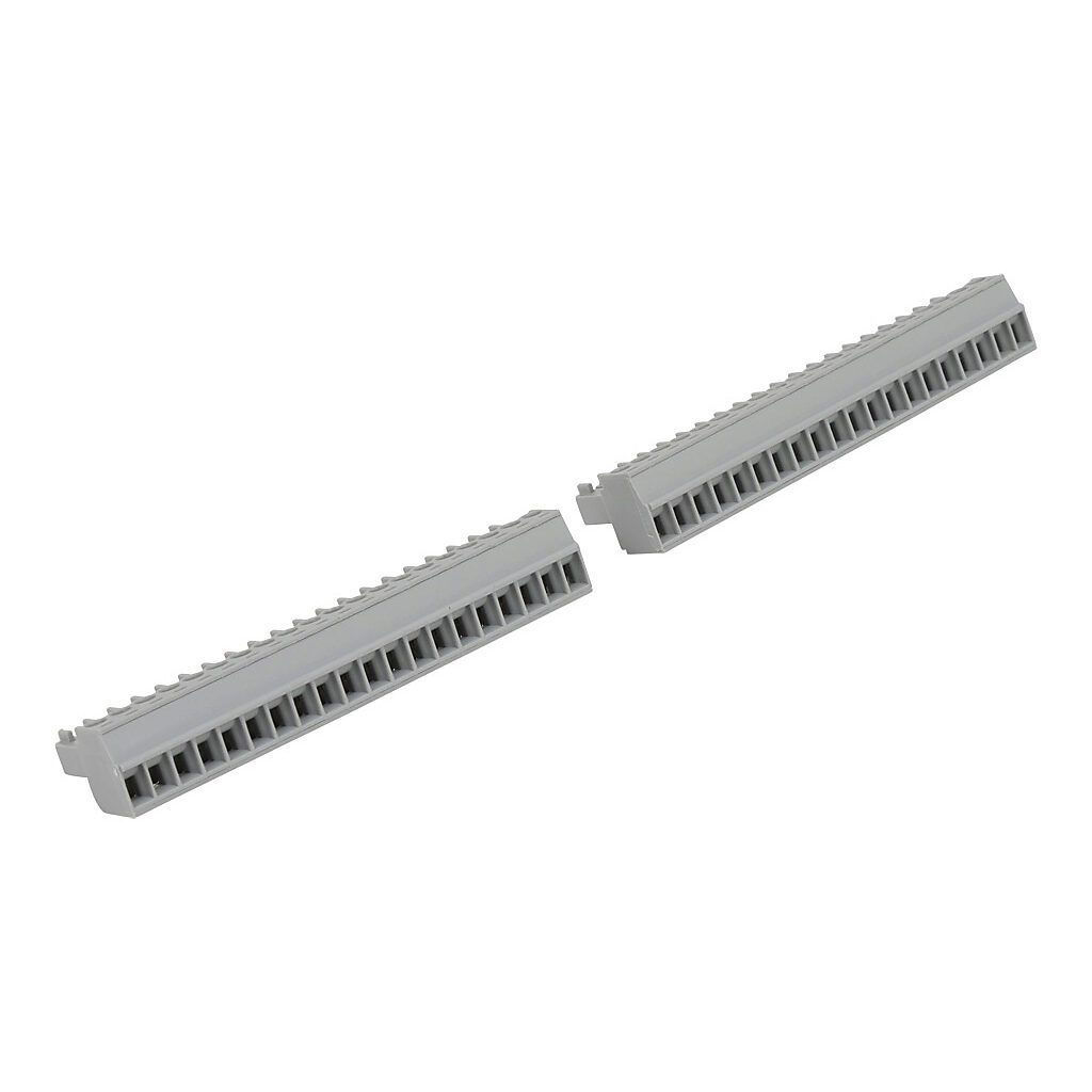 C0-16TB - CLICK terminal blocks, 90-degree screw type, replacement, 20-pole. Package of 2. For use with CLICK 16-point I/O modules and CLICK PLCs built-in I/O.