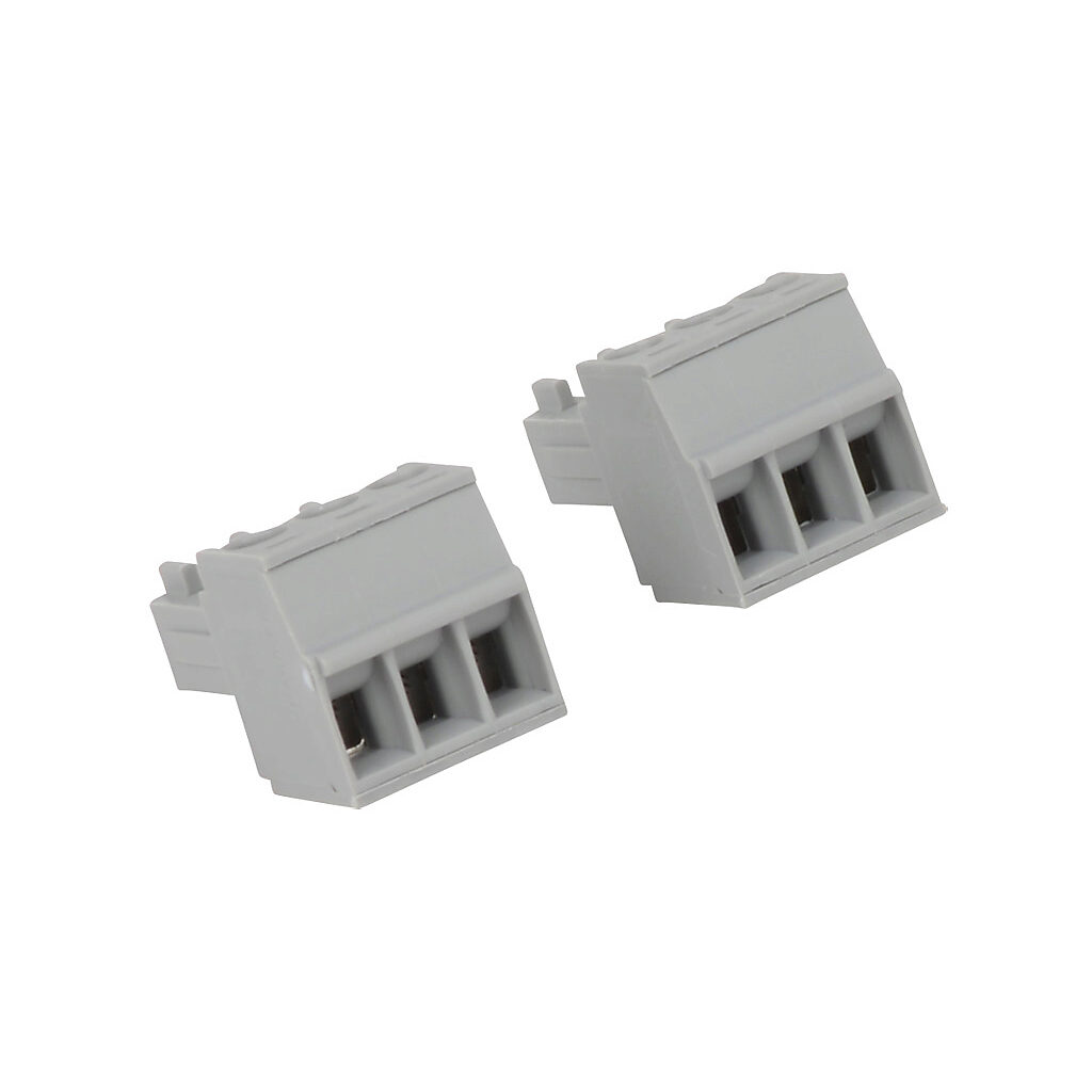 C0-3TB - CLICK terminal blocks, 90-degree screw type, replacement, 3-pole. Package of 2. For use with CLICK standard and analog PLCs.