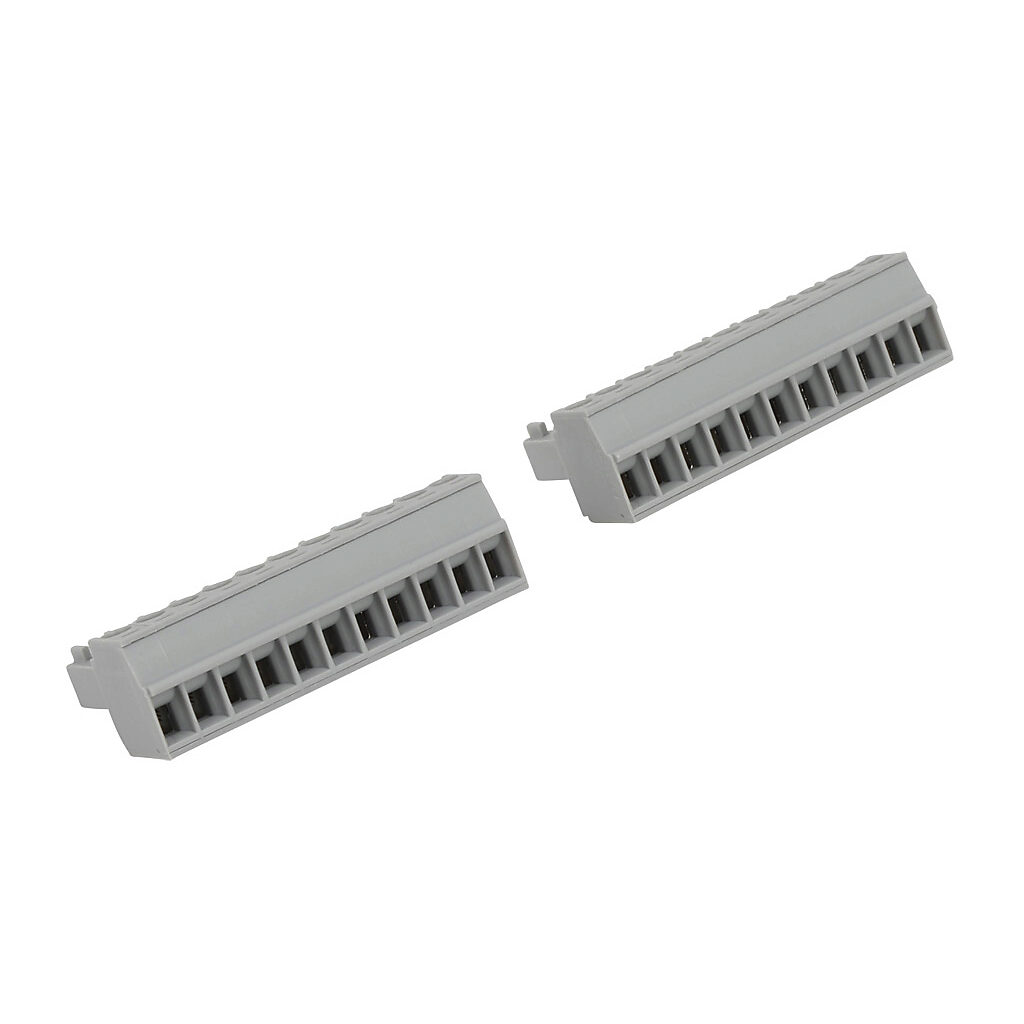 C0-8TB - CLICK terminal blocks, 90-degree screw type, replacement, 11-pole. Package of 2. For use with CLICK 8-point I/O modules.