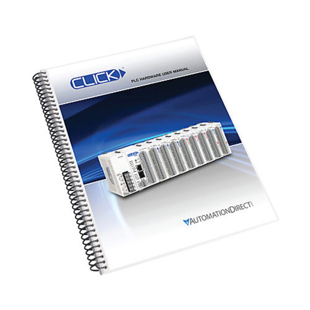 C0-USER-M - CLICK user manual, free download only. For use with all CLICK PLCs and I/O modules.