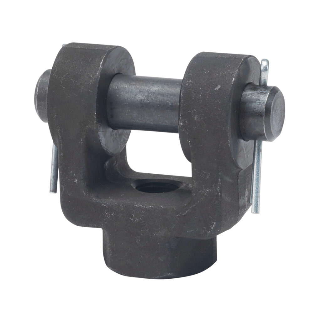 C1150-86 - Peninsular rod clevis, 7/16-20 UNF thread, steel. For use with 5/8in rod hydraulic NFPA cylinders. 1/2in clevis pin included.