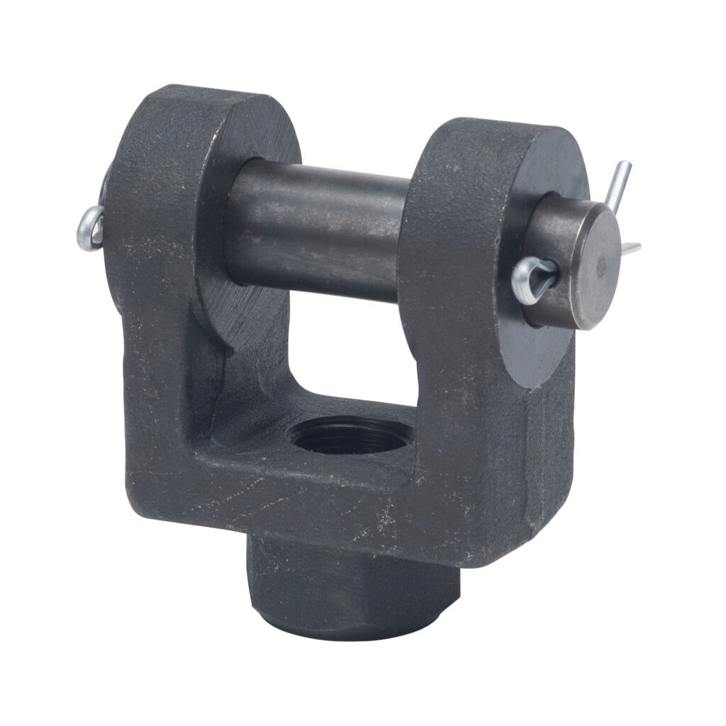 C1200-86 - Peninsular rod clevis, 3/4-16 UNF thread, steel. For use with 1in rod hydraulic NFPA cylinders. 3/4in clevis pin included.
