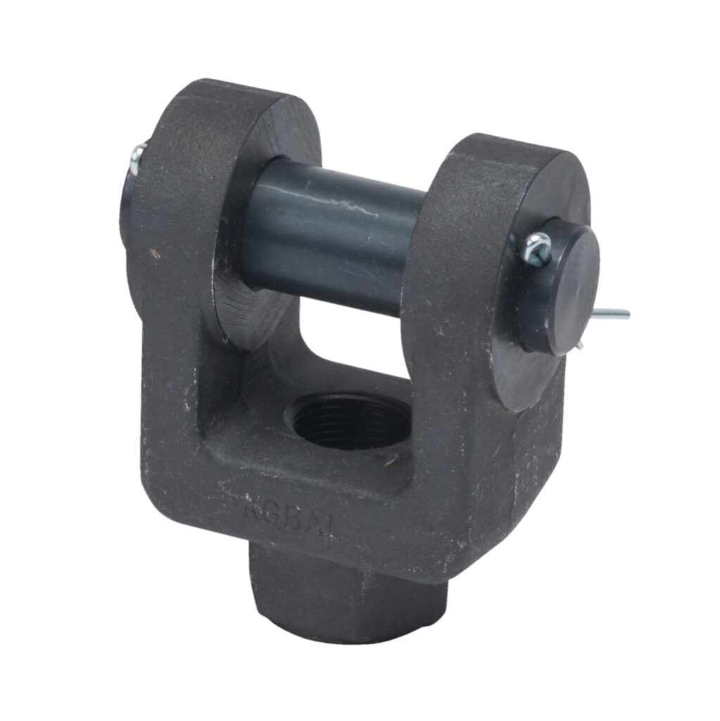 C1400-86 - Peninsular rod clevis, 1-14 UNS thread, steel. For use with 1-3/8in rod hydraulic NFPA cylinders. 1in clevis pin included.