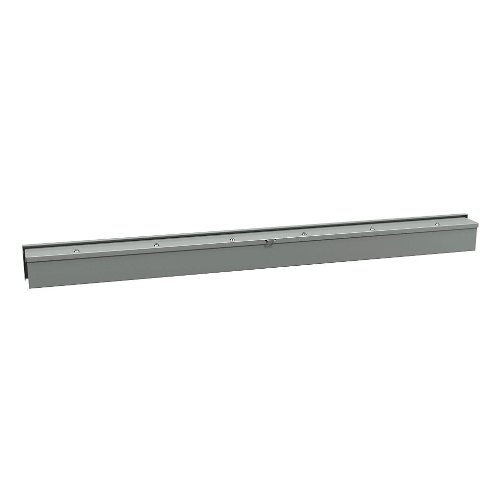 C3RWT460 - Hammond wiring trough, 4 x 4 x 60in (HxDxL), NEMA 3R, wall mount, carbon steel, ANSI 61 gray, powder coat finish, screw cover.