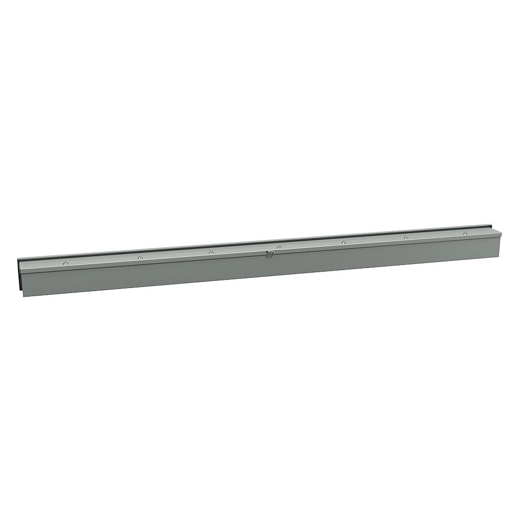 C3RWT472 - Hammond wiring trough, 4 x 4 x 72in (HxDxL), NEMA 3R, wall mount, carbon steel, ANSI 61 gray, powder coat finish, screw cover.