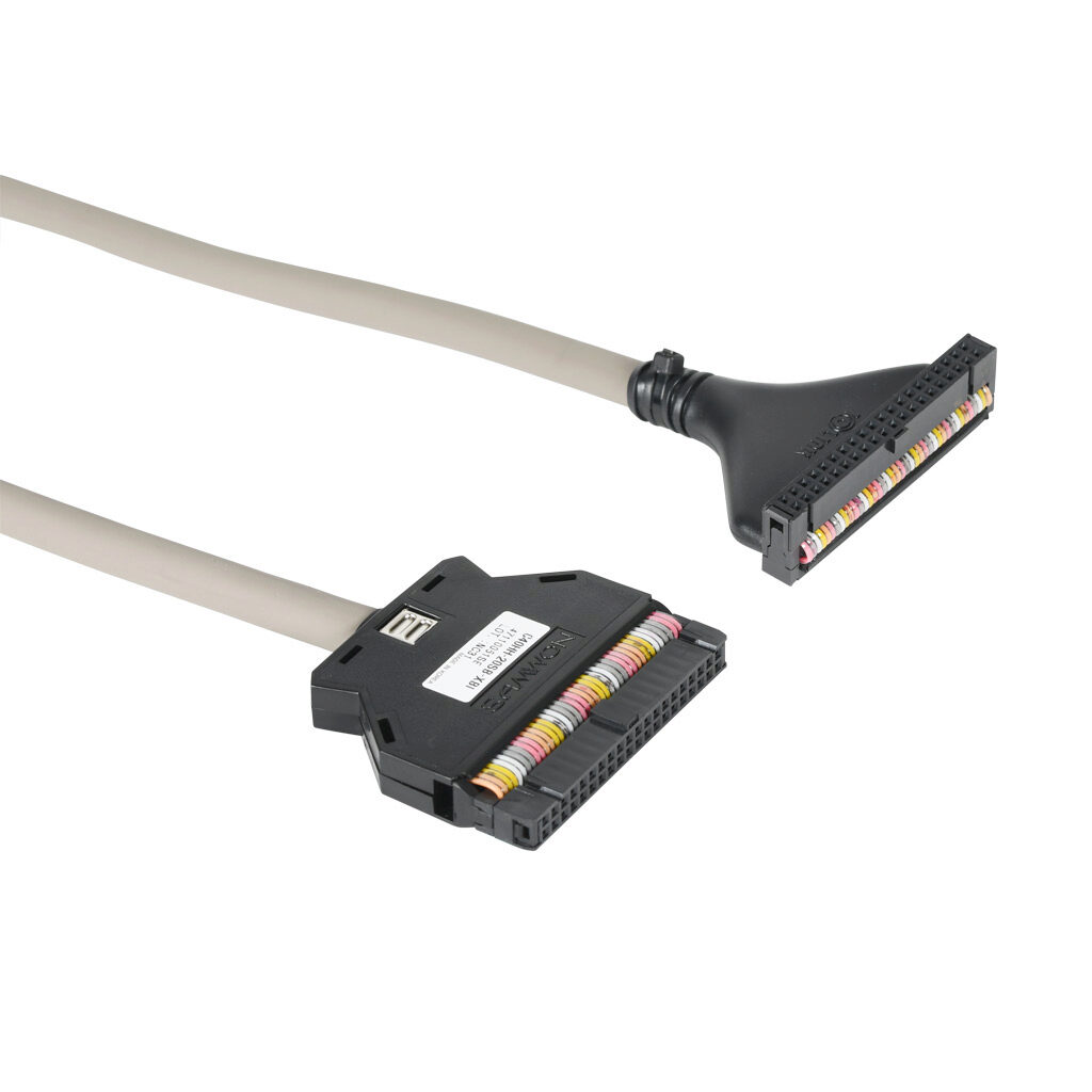 C40HH-20SB-XBI - LS Electric XGB PLC I/O cable, 6.5ft/2m cable length, 40-pin connector to 40-pin connector. For use with LS Electric XGB series high-density modules.