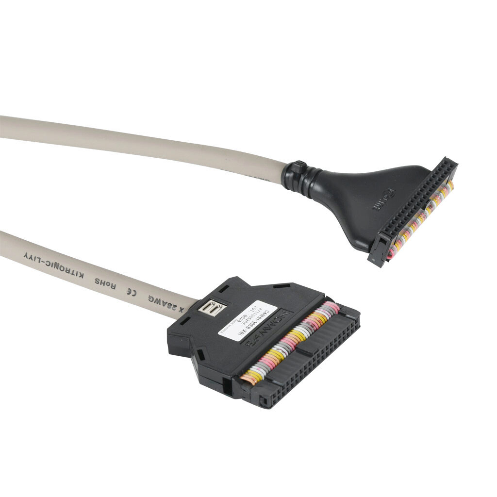 C40HH-30SB-XBI - LS Electric XGB PLC I/O cable, 9.8ft/3m cable length, 40-pin connector to 40-pin connector. For use with LS Electric XGB series high-density modules.