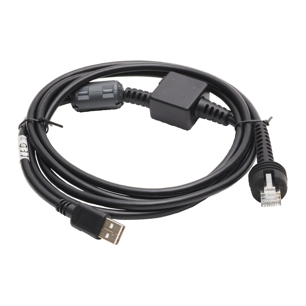 CAB-551 - Datalogic cable, connection, RJ50 to USB A, 6.5ft/2m cable length.