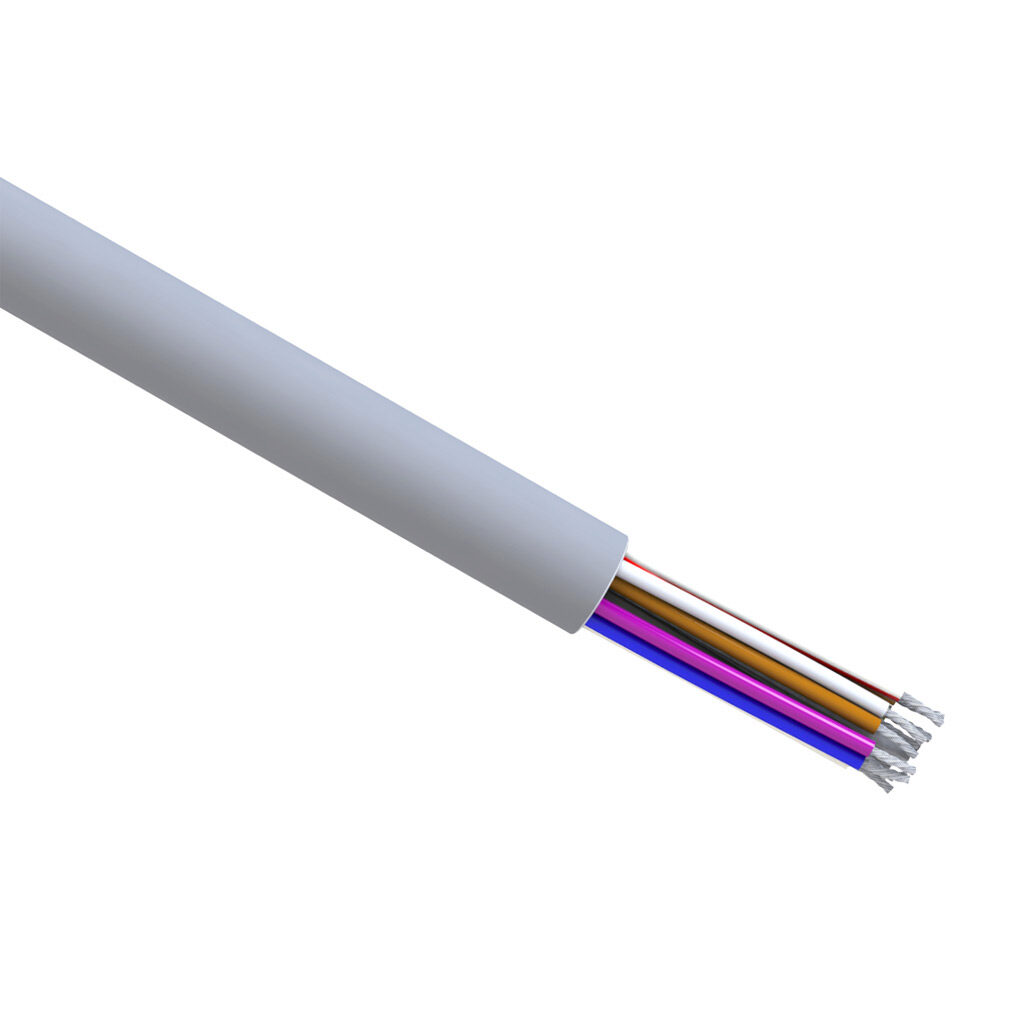CC600-18-15U-1 - Quabbin control cable, unshielded, 15 conductors, 18 AWG, 16-stranded, tinned copper, PVC conductor insulation material, PVC jacket, gray, cut to length.