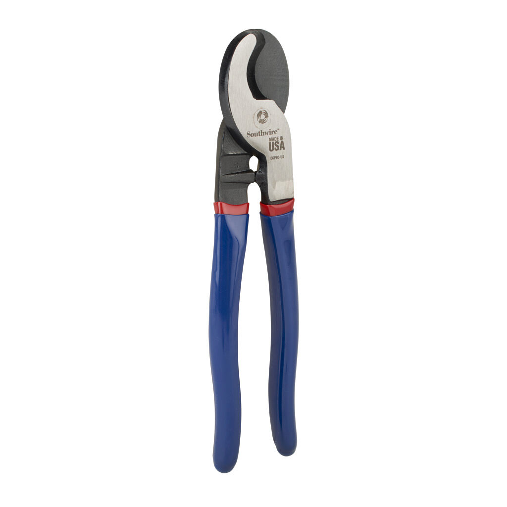 CCP9D-US - Southwire cable shears, 9.0in (229mm) overall length, induction hardened shear cutting edges, comfort grip handles.