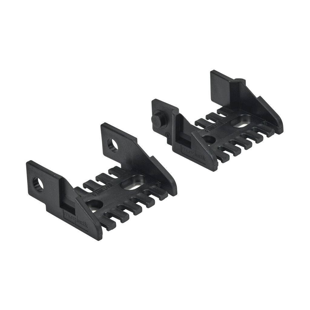 CDC-KAZ-10X22 - Murrplastik bracket, 1.02in inside height, 2.2in inside width, polyamide, black. For use with MP3000 series energy chain.