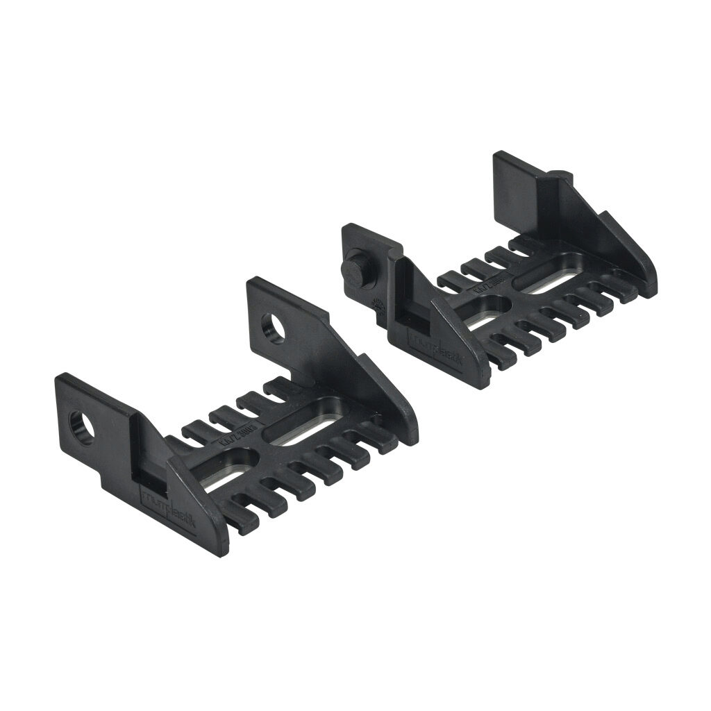 CDC-KAZ-10X24 - Murrplastik bracket, 1.02in inside height, 2.44in inside width, polyamide, black. For use with MP3000 series energy chain.
