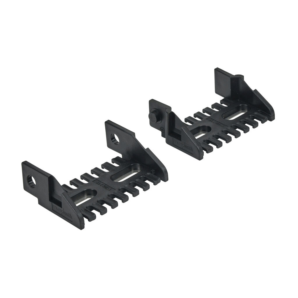 CDC-KAZ-10X30 - Murrplastik bracket, 1.02in inside height, 3in inside width, polyamide, black. For use with MP3000 series energy chain.