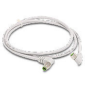 CDP08-0A-010-BB - AutomationDirect connection cable, M8 right-angle female to right-angle male, 3-pole, PVC jacket, gray, 3.2ft/1m cable length, IP67, sensor & signal.