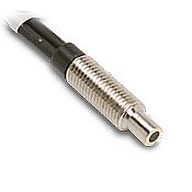 CF-CB1-20 - Micro Detectors optical fiber, plastic, cuttable, diffuse, M6 head, nickel-plated brass, polyethylene jacket, 50mm sensing distance, 2m length.