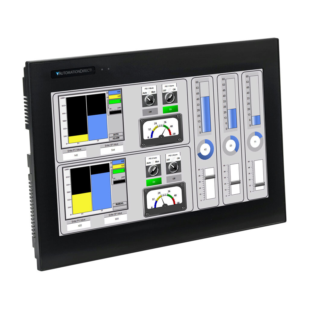 CM5-T15W - C-more CM5 series touch screen HMI, 15in color TFT LCD, resistive single-touch, widescreen, 1366 x 768 pixel, HD, LED backlight, (2) Ethernet, (3) serial and (4) USB ports and (1) memory card slot.