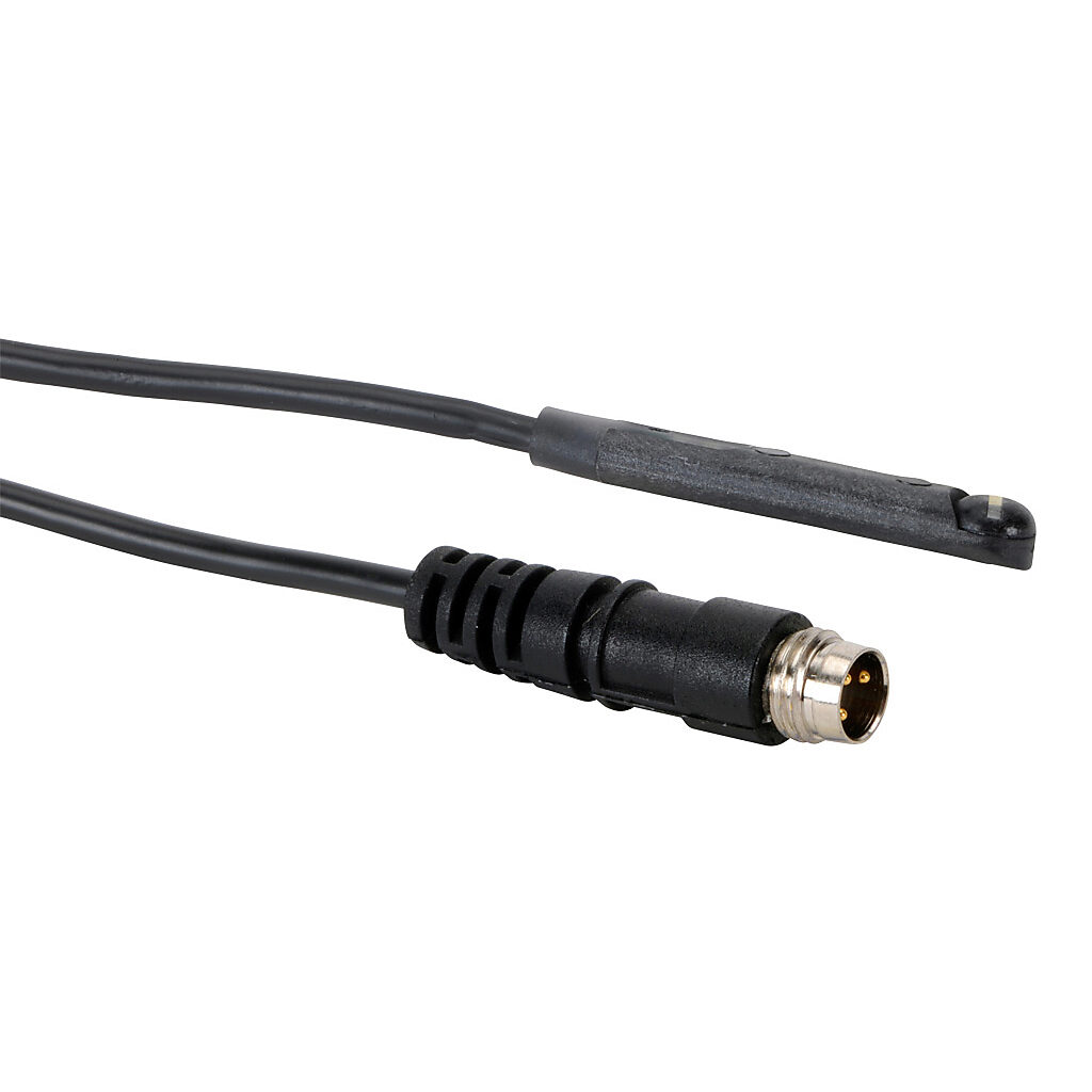 CPS9Q-AP-F - NITRA cylinder switch, rectangular, low profile, PNP, N.O. output, 5-28 VDC operating voltage, LED indication, 0.5ft (0.15m) cable with 3-pin M8 snap-fit connector, straight cable entry, 6.5 x 3.2mm T-slot mount, for position sensing.