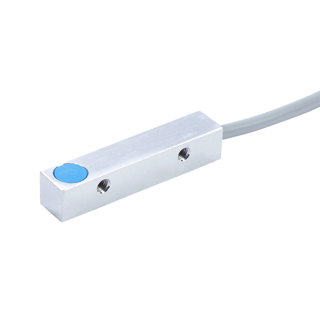 CR8-AP-1A - AutomationDirect inductive proximity sensor, rectangular, 8 x 8 x 40mm body, nickel-plated brass housing, PNP, N.O. output, 1.5mm sensing distance, flush, 1 kHz switching frequency, IP67, pigtail.